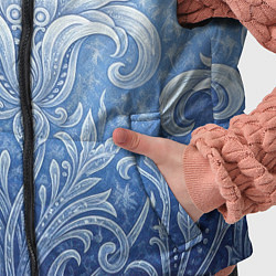 Детский жилет Ледяной цветочный орнамент, цвет: 3D-черный — фото 2