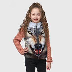 Детский жилет Взгляд волка, цвет: 3D-черный — фото 2