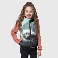 Детский жилет Волк в горах, цвет: 3D-черный — фото 2