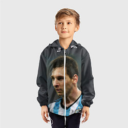 Ветровка с капюшоном детская Leo Messi, цвет: 3D-белый — фото 2