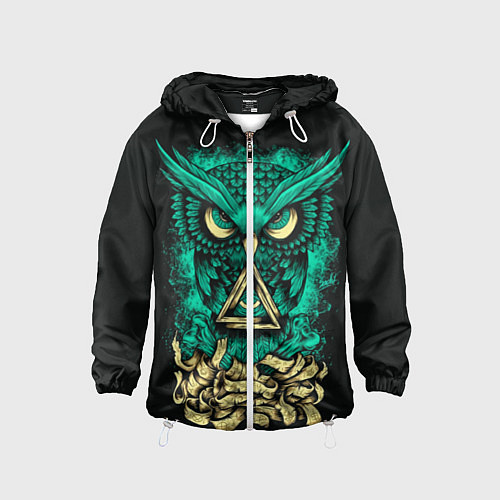 Детская ветровка Bring Me The Horizon: Owl / 3D-Белый – фото 1