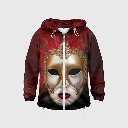 Детская ветровка Венецианская маска / 3D-Белый – фото 1