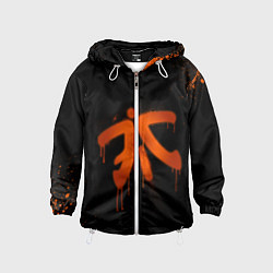 Ветровка с капюшоном детская Fnatic: Black collection, цвет: 3D-белый