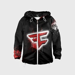 Ветровка с капюшоном детская FaZe Clan: Black collection, цвет: 3D-белый