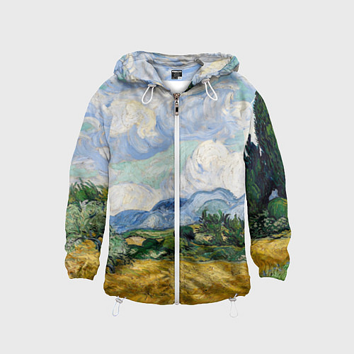 Детская ветровка Ван Гог Картина / 3D-Белый – фото 1