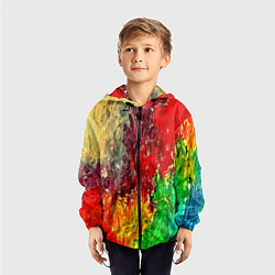 Ветровка с капюшоном детская Mixcolor, цвет: 3D-черный — фото 2