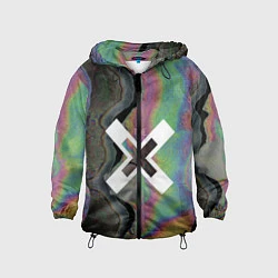Ветровка с капюшоном детская The XX: Neon Colour, цвет: 3D-черный