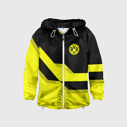 Детская ветровка BVB FC: Yellow style / 3D-Белый – фото 1