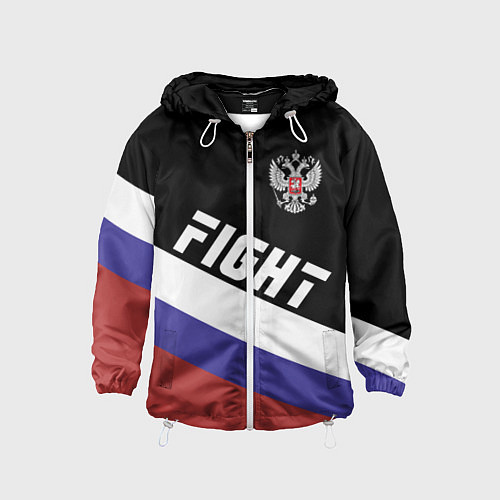 Детская ветровка Fight Russia / 3D-Белый – фото 1