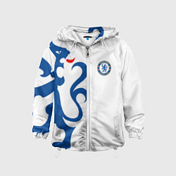 Ветровка с капюшоном детская FC Chelsea: White Lion, цвет: 3D-белый