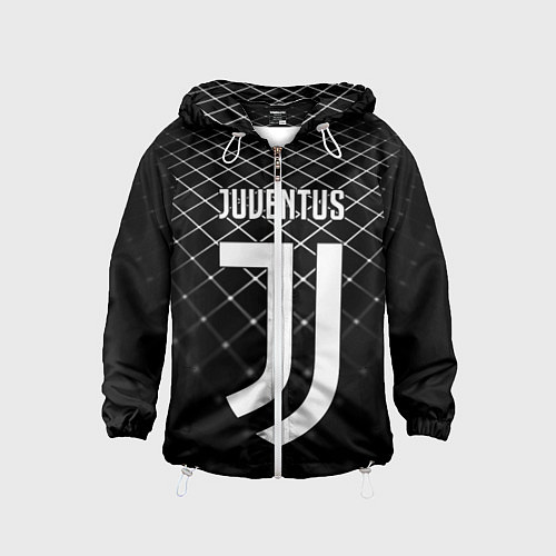 Детская ветровка FC Juventus: Black Lines / 3D-Белый – фото 1