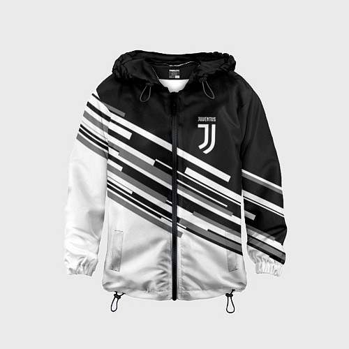 Детская ветровка FC Juventus: B&W Line / 3D-Черный – фото 1
