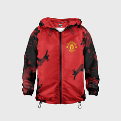 Ветровка с капюшоном детская FC Manchester United: Red Original, цвет: 3D-черный