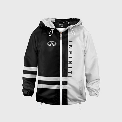 Детская ветровка Infiniti: B&W Lines / 3D-Белый – фото 1