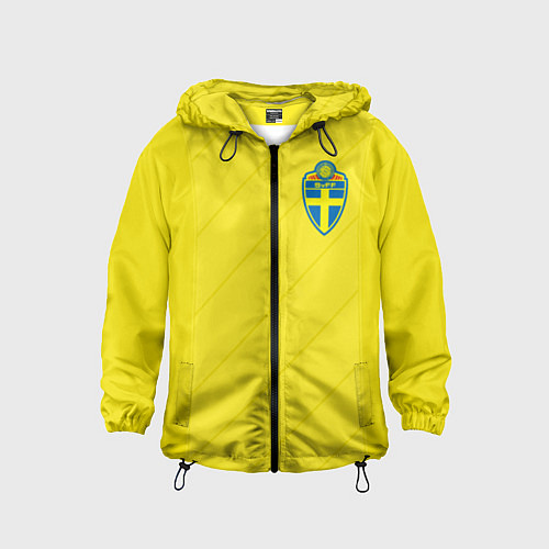 Детская ветровка Сборная Швеции: Домашняя ЧМ-2018 / 3D-Черный – фото 1