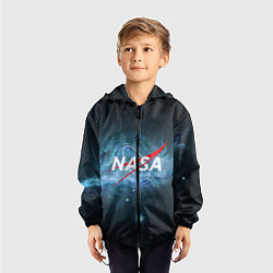 Ветровка с капюшоном детская NASA: Space Light, цвет: 3D-черный — фото 2