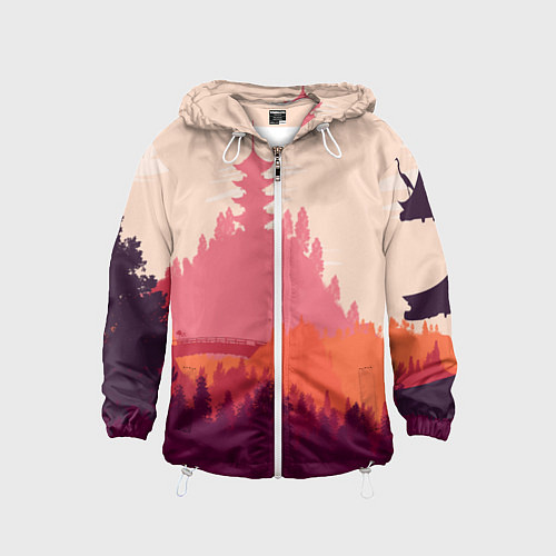 Детская ветровка Firewatch City / 3D-Белый – фото 1
