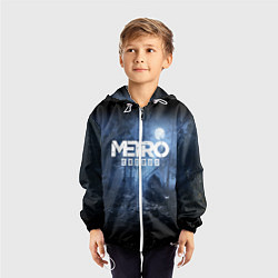 Ветровка с капюшоном детская Metro Exodus: Dark Moon, цвет: 3D-белый — фото 2