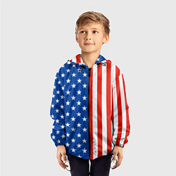 Ветровка с капюшоном детская American Patriot, цвет: 3D-черный — фото 2