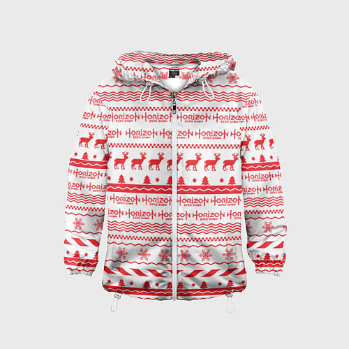 Детская ветровка Horizon Zero Dawn: New Year / 3D-Белый – фото 1