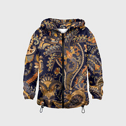 Детская ветровка Орнамент пейсли - золотой