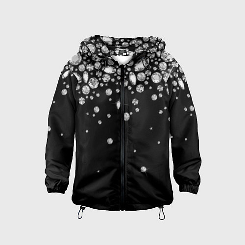 Детская ветровка Бриллиантовый дождь / 3D-Черный – фото 1