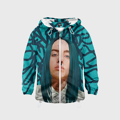 Детская ветровка Billie Eilish / 3D-Белый – фото 1