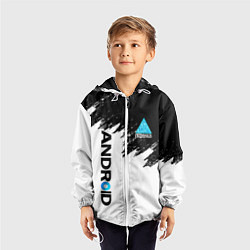 Ветровка с капюшоном детская DETROIT BECOME HUMAN, цвет: 3D-белый — фото 2