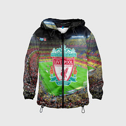Ветровка с капюшоном детская FC Liverpool, цвет: 3D-черный