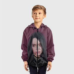 Ветровка с капюшоном детская BILLIE EILISH, цвет: 3D-черный — фото 2