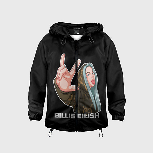 Детская ветровка BILLIE EILISH / 3D-Черный – фото 1