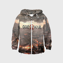 Ветровка с капюшоном детская GOD OF WAR, цвет: 3D-белый