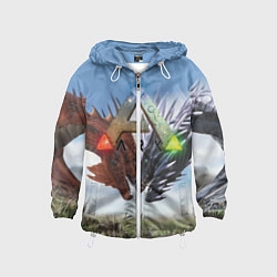 Ветровка с капюшоном детская Ark Survival Evolved, цвет: 3D-белый