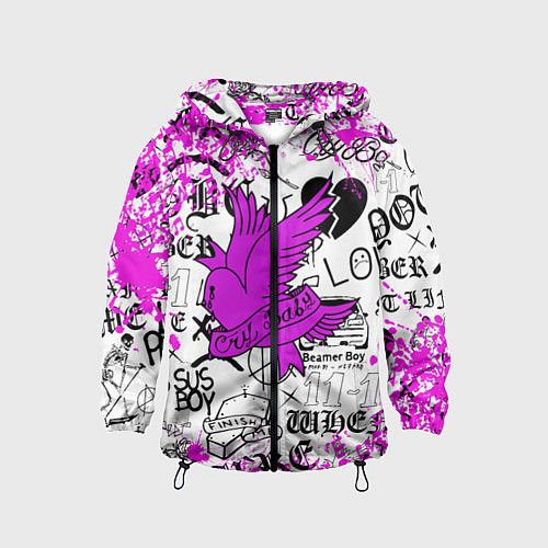 Детская ветровка LIL PEEP / 3D-Черный – фото 1