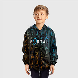Ветровка с капюшоном детская PORTAL, цвет: 3D-черный — фото 2