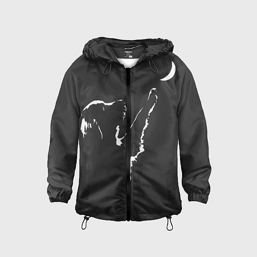 Детская ветровка Лунопёс / 3D-Черный – фото 1