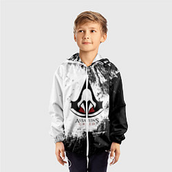 Ветровка с капюшоном детская Assasin's creed, цвет: 3D-белый — фото 2