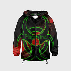 Ветровка с капюшоном детская Plague Inc, цвет: 3D-черный