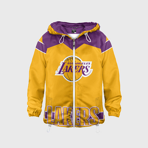 Детская ветровка Los Angeles Lakers / 3D-Белый – фото 1