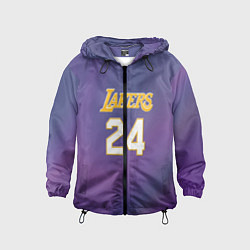 Ветровка с капюшоном детская Los Angeles Lakers Kobe Brya, цвет: 3D-черный