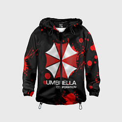 Ветровка с капюшоном детская UMBRELLA CORP, цвет: 3D-черный