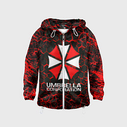 Ветровка с капюшоном детская UMBRELLA CORPORATION, цвет: 3D-белый