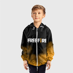 Ветровка с капюшоном детская Free fire, цвет: 3D-белый — фото 2