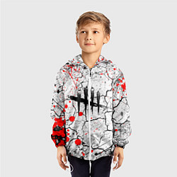 Ветровка с капюшоном детская DEAD BY DAYLIGHT, цвет: 3D-белый — фото 2