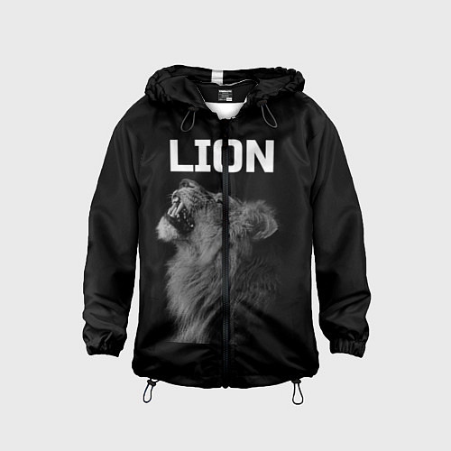 Детская ветровка Лев / 3D-Черный – фото 1