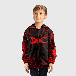 Ветровка с капюшоном детская DEVIL MAY CRY, цвет: 3D-черный — фото 2