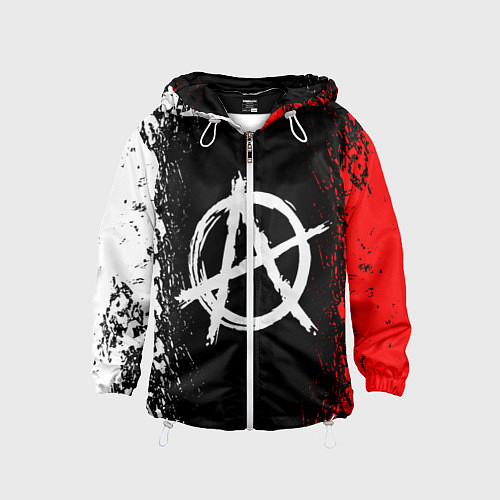 Детская ветровка АНАРХИЯ / 3D-Белый – фото 1