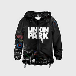Ветровка с капюшоном детская LINKIN PARK, цвет: 3D-черный