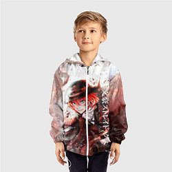Ветровка с капюшоном детская Bungou Stray Dogs, цвет: 3D-белый — фото 2