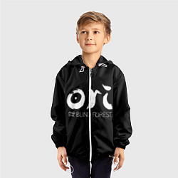 Ветровка с капюшоном детская Ori, цвет: 3D-белый — фото 2